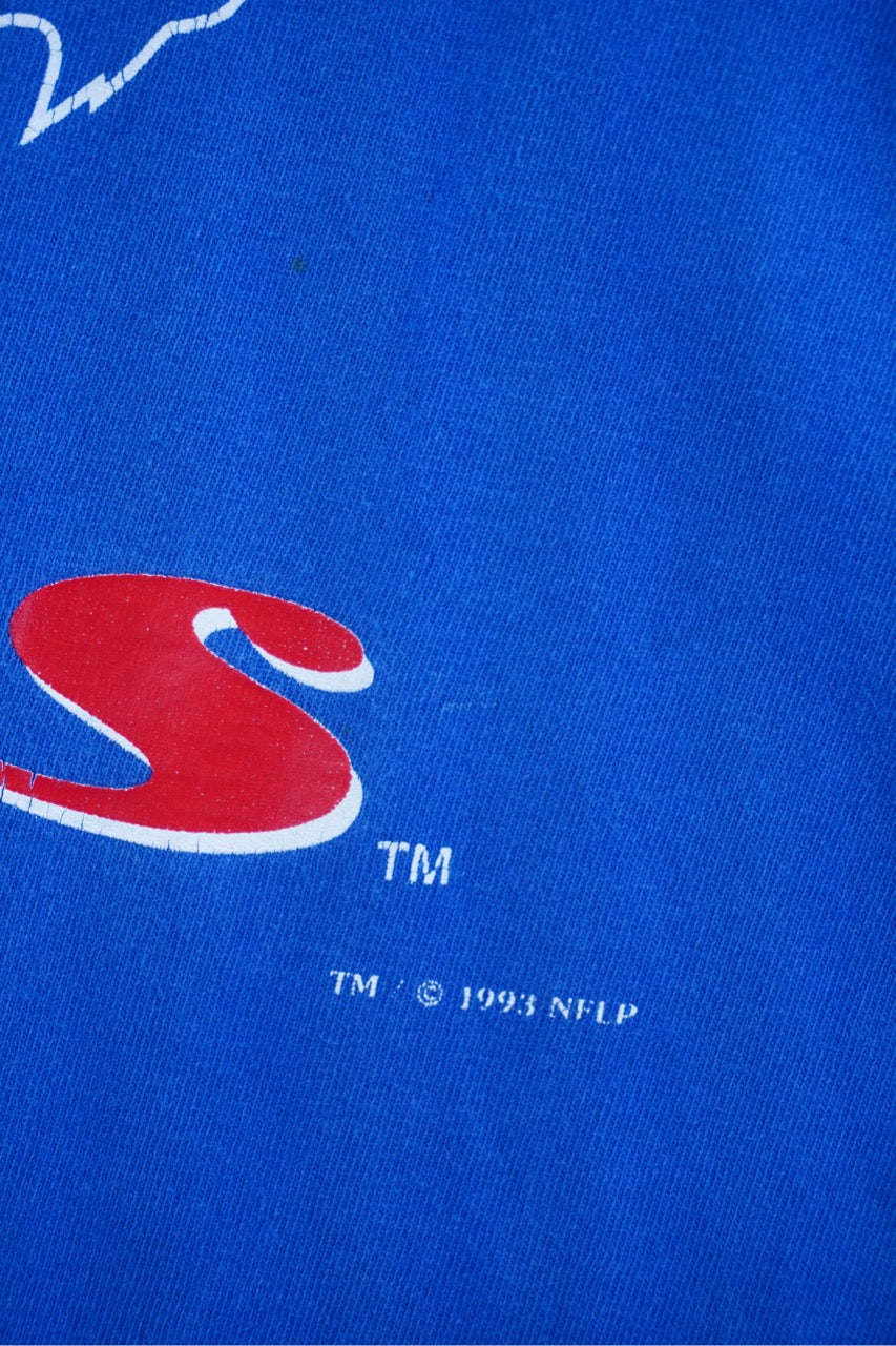 90s Nutmeg Mills Buffalo Bills NFL T-Shirt Blue M