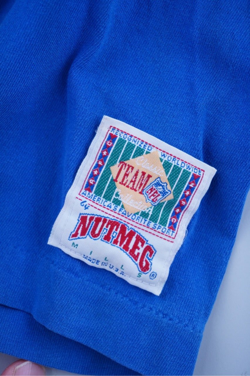 90s Nutmeg Mills Buffalo Bills NFL T-Shirt Blue M