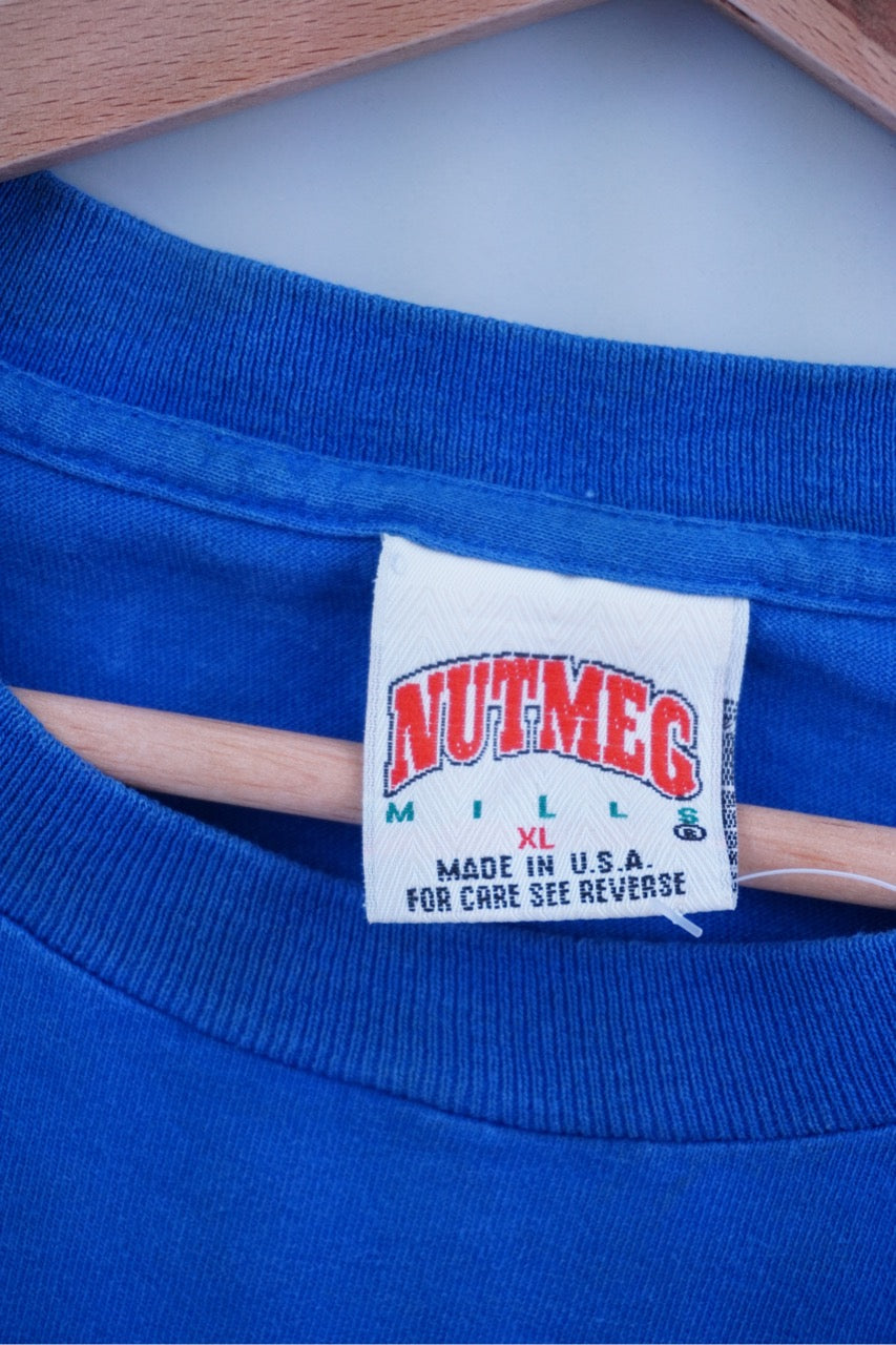 90s Nutmeg Mills Buffalo Bills NFL T-Shirt Blue M