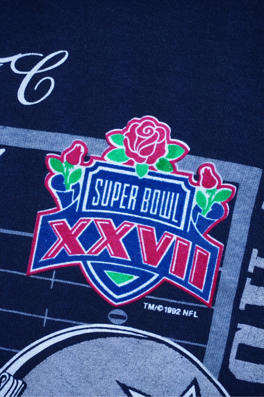 90s Nutmeg Mills Dallas Cowboys NFL T-Shirt Navy XL
