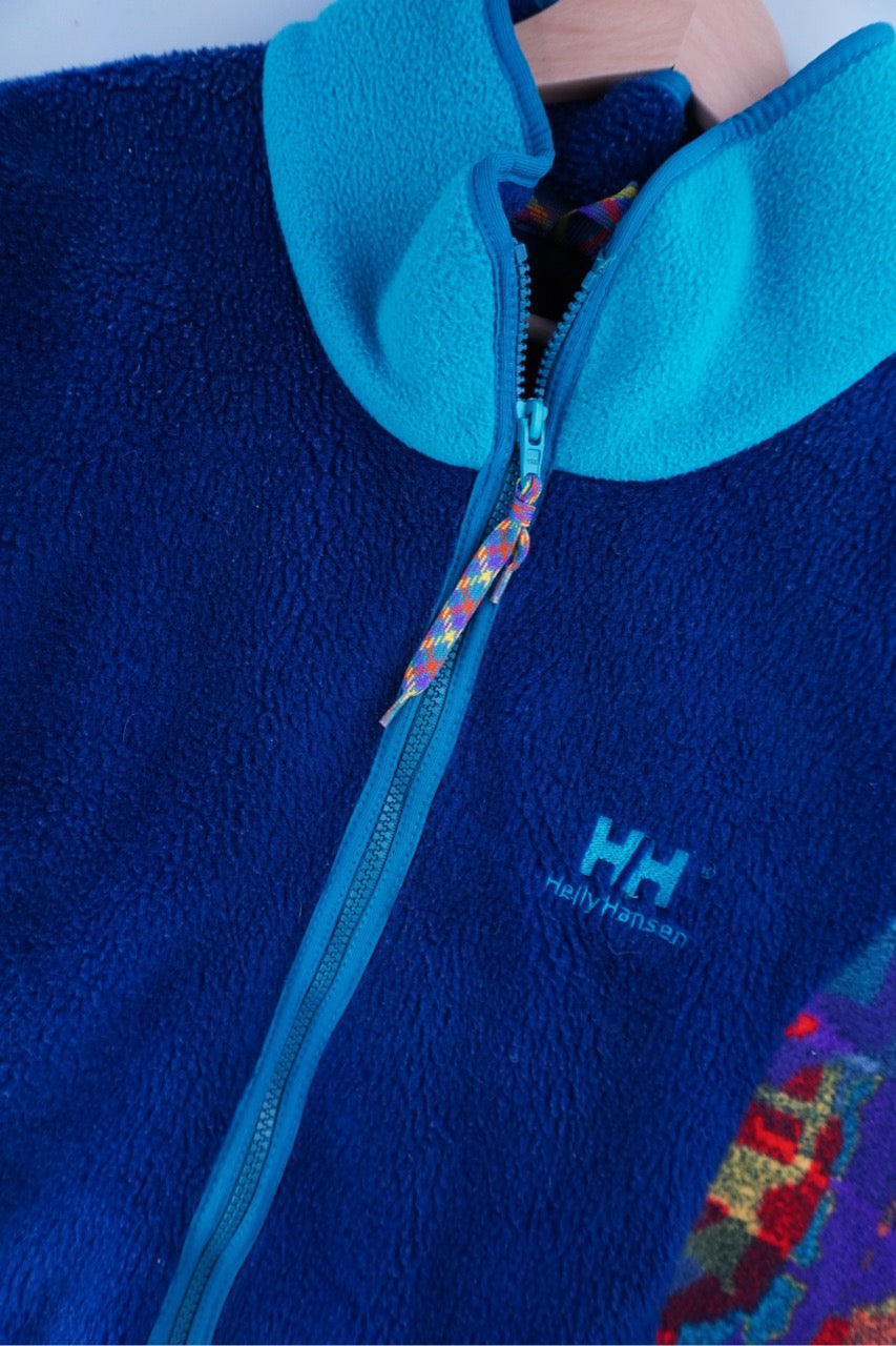 90s Helly Hansen Fleece Blue Green L