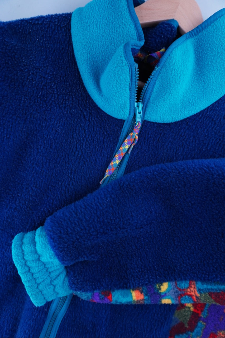 90s Helly Hansen Fleece Blue Green L