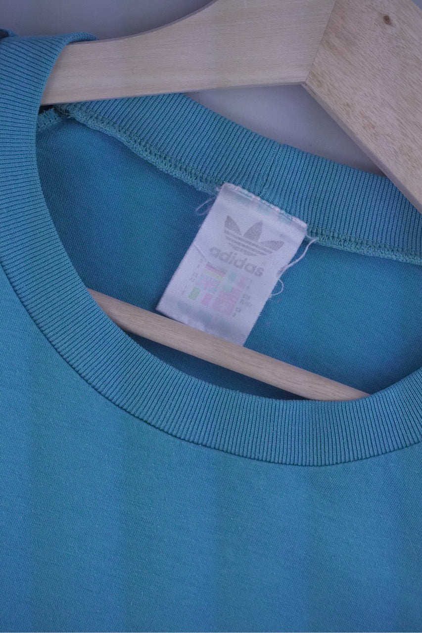 90s Adidas T-Shirt Blue L