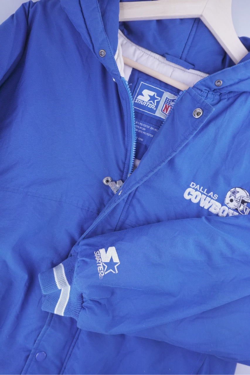 90s Starter Dallas Cowboys NFL Jacket Blue M/L