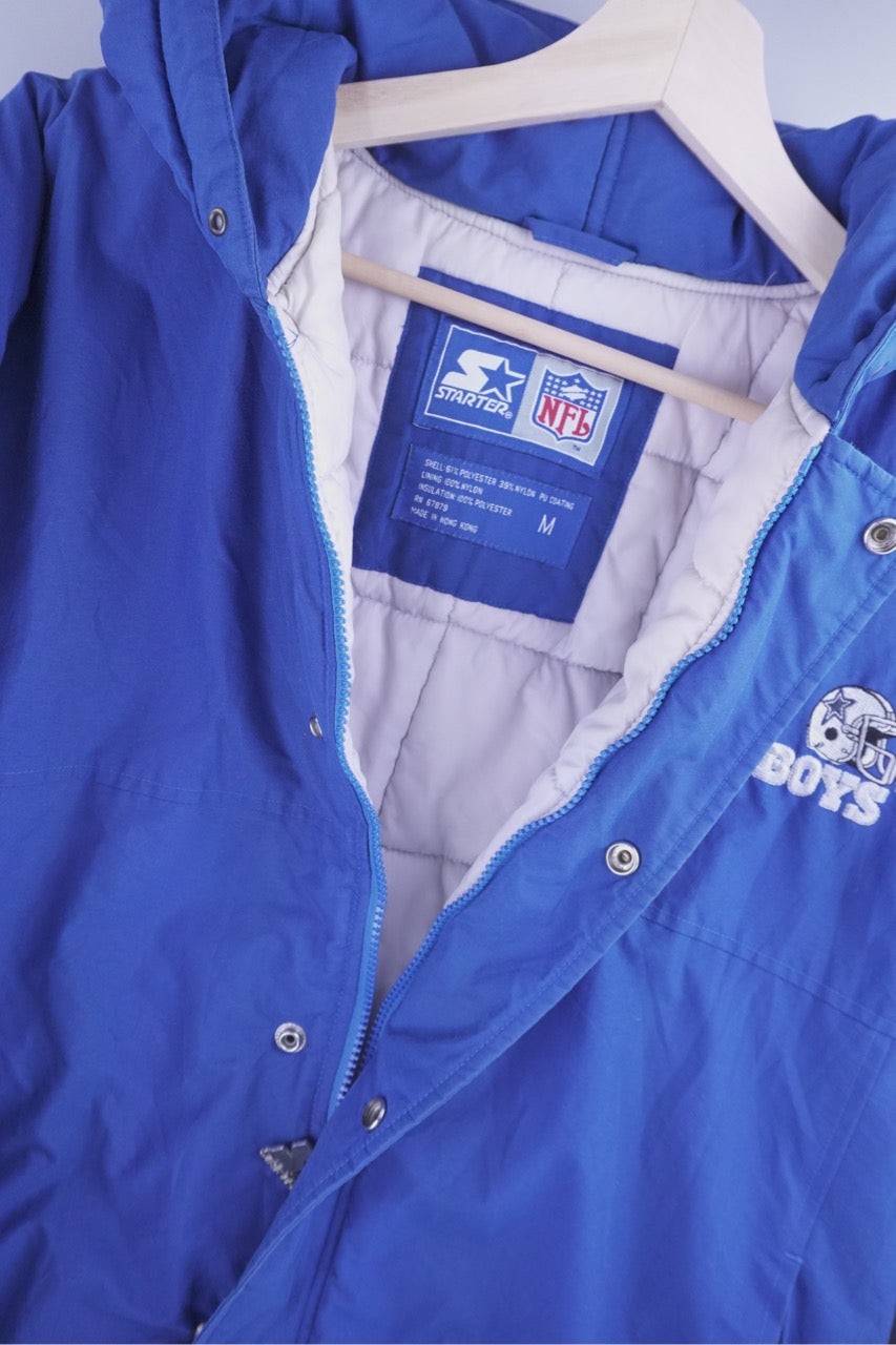 90s Starter Dallas Cowboys NFL Jacket Blue M/L