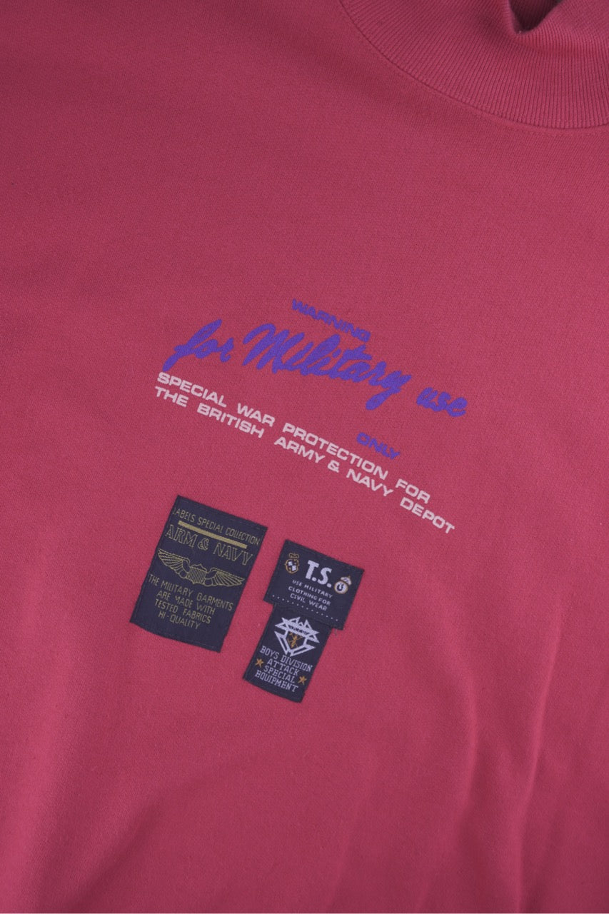 80s British Military Sweatshirt Red M