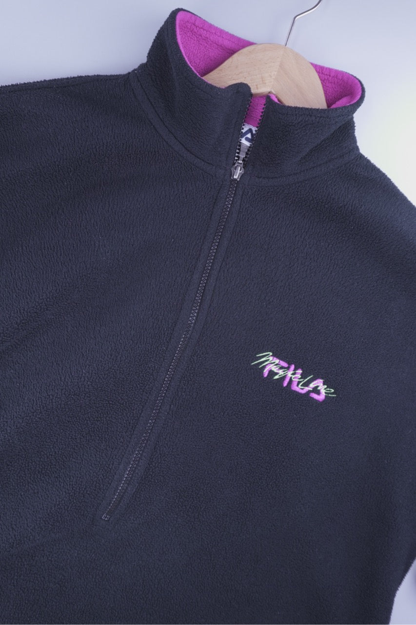 80s Fila Magic Line Fleece Black L