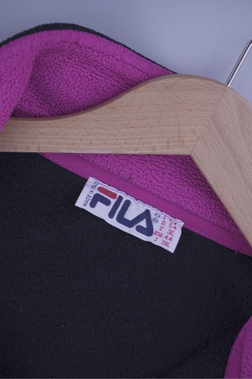 80s Fila Magic Line Fleece Black L