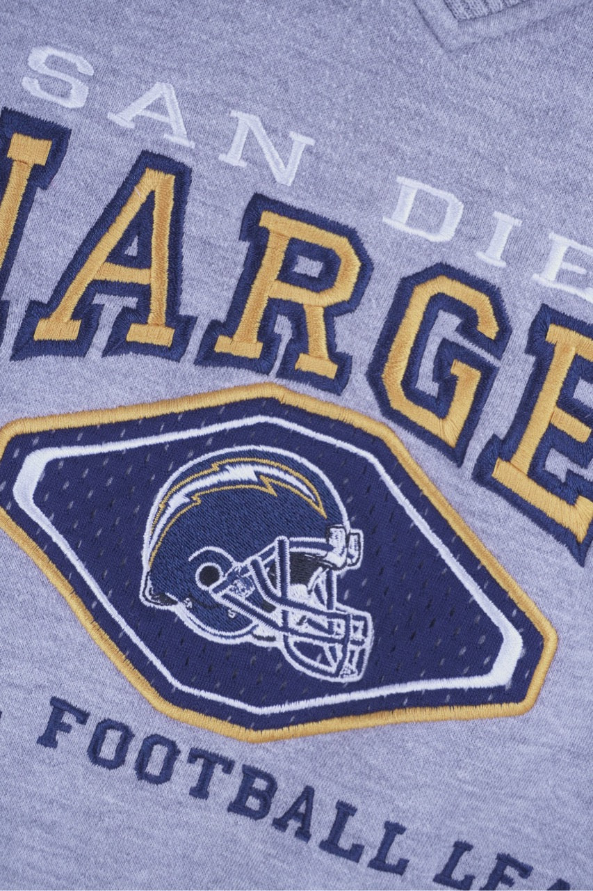 90s Lee Sport San Diego Chargers NFL Sweatshirt Grey XXL