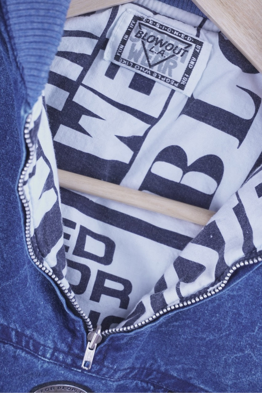 90s Blowout L.A. Sweatshirt Blue L