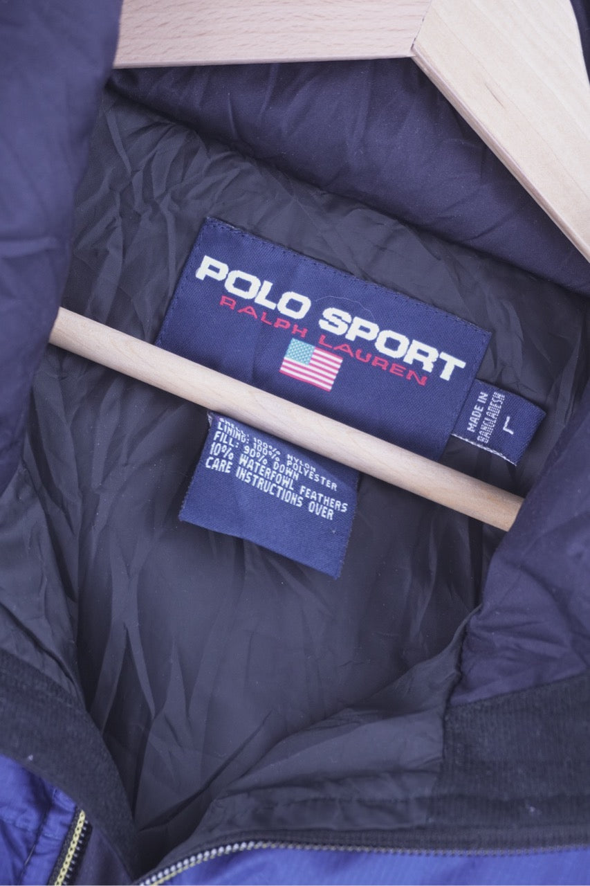 00s Polo Sports Puffer Vest Blue L