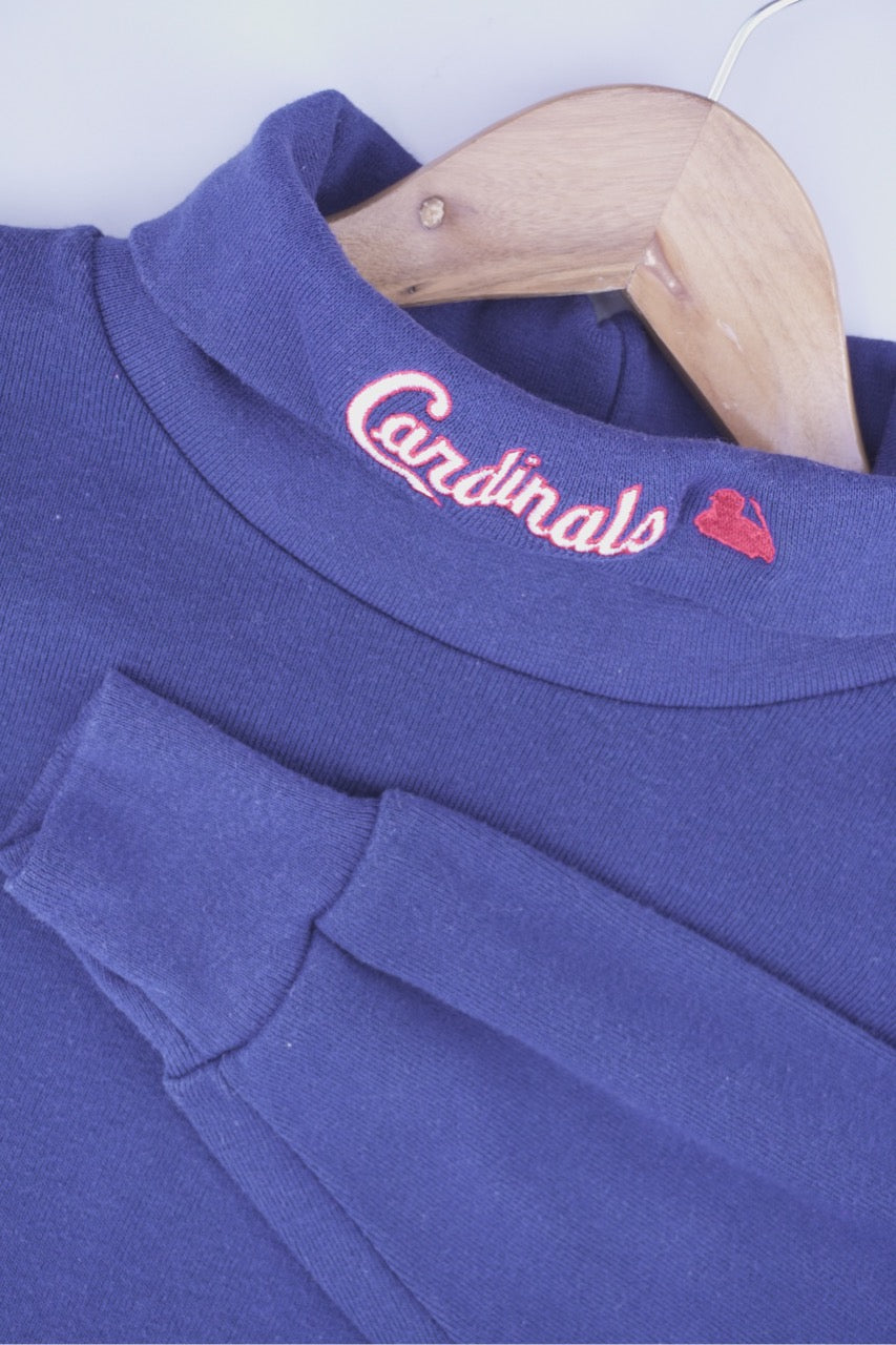 90s Majestic ST. Louis Cardinals ML B Sweatshirt Navy Blue M