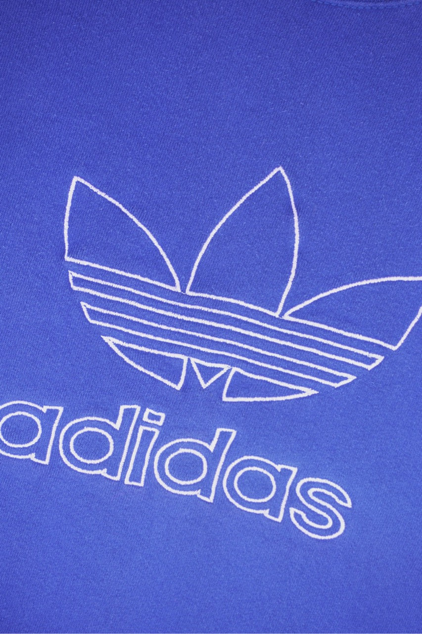90s Adidas Sweatshirt Blue L