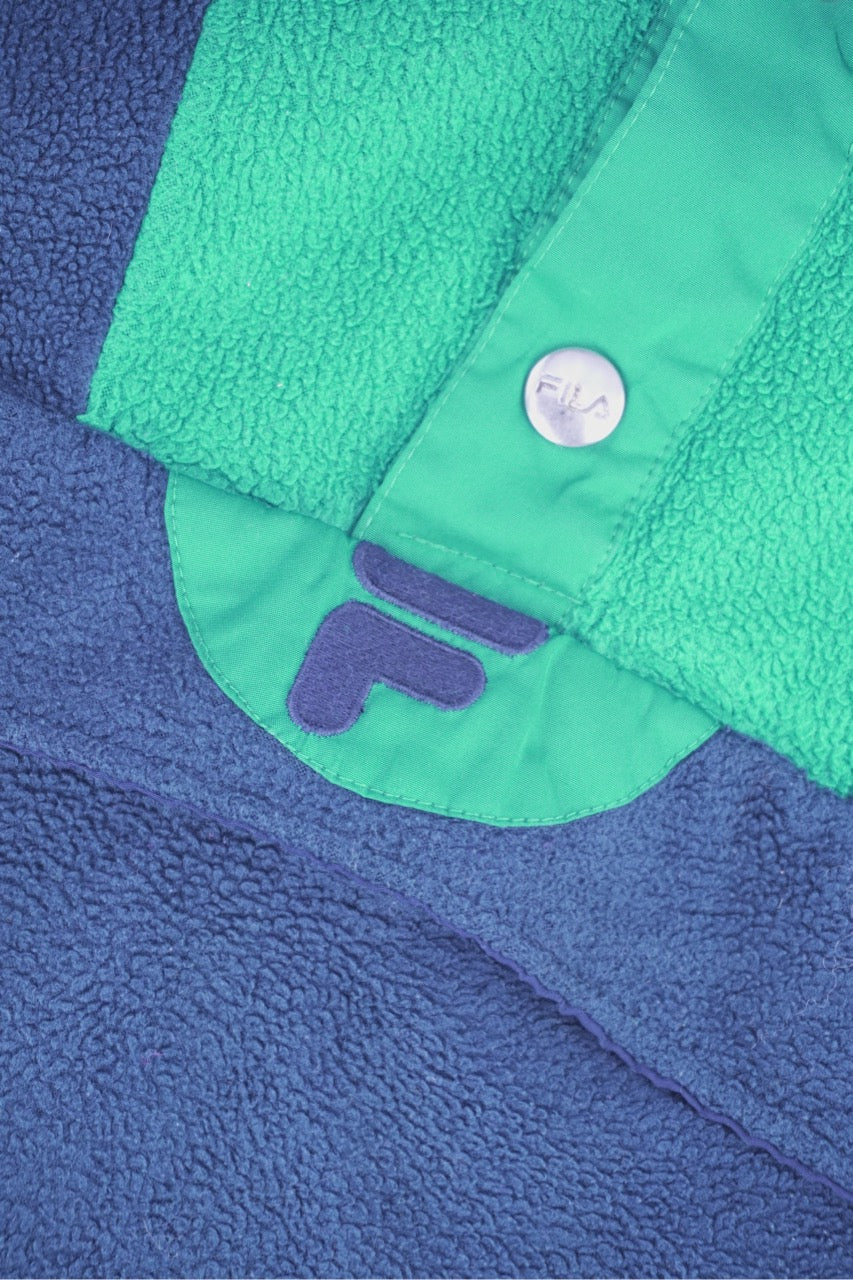 90s Fila Magic Line Fleece Green L