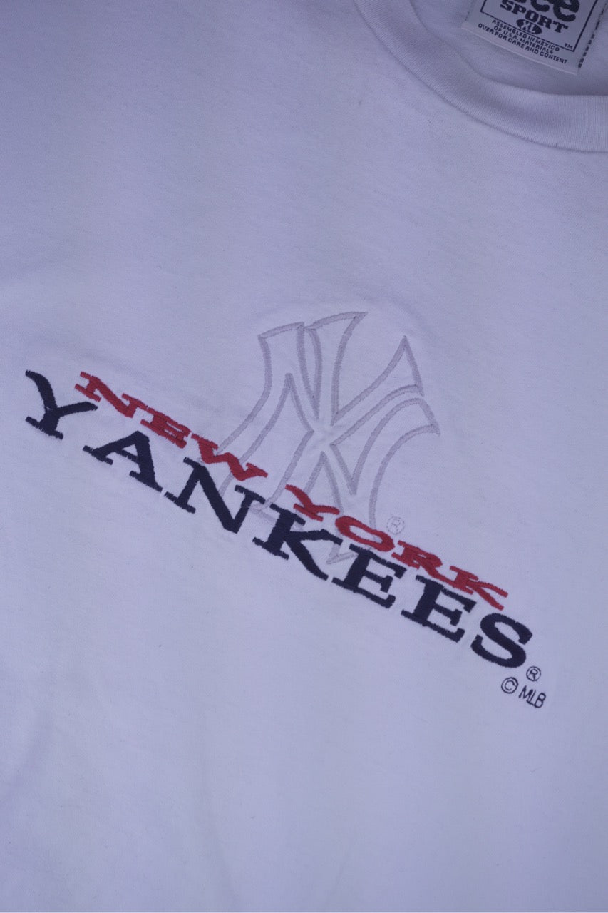 90s Lee Sport New York Yankees MLB T-Shirt White XL