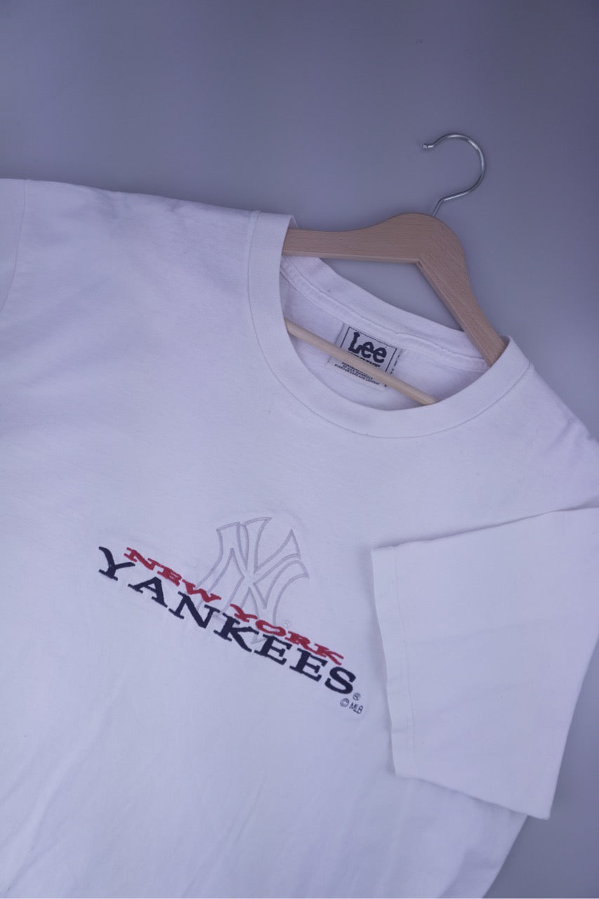 90s Lee Sport New York Yankees MLB T-Shirt White XL
