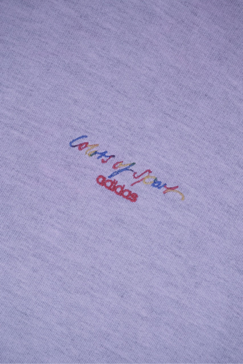 90s Adidas Colors of Sport Sweatshirt Grey M
