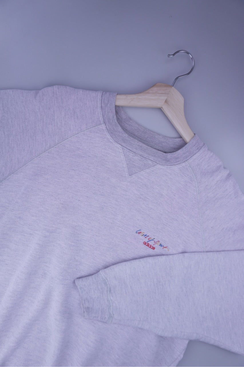 90s Adidas Colors of Sport Sweatshirt Grey M