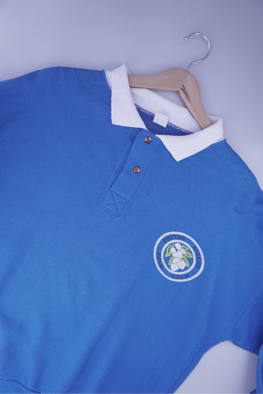 80s Unbranded Sweatshirt Blue M/L