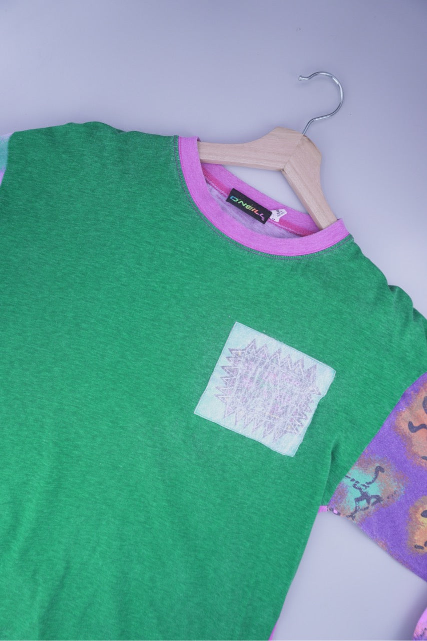 90s O'Neill Surfing Longsleeve Green Purple S/M