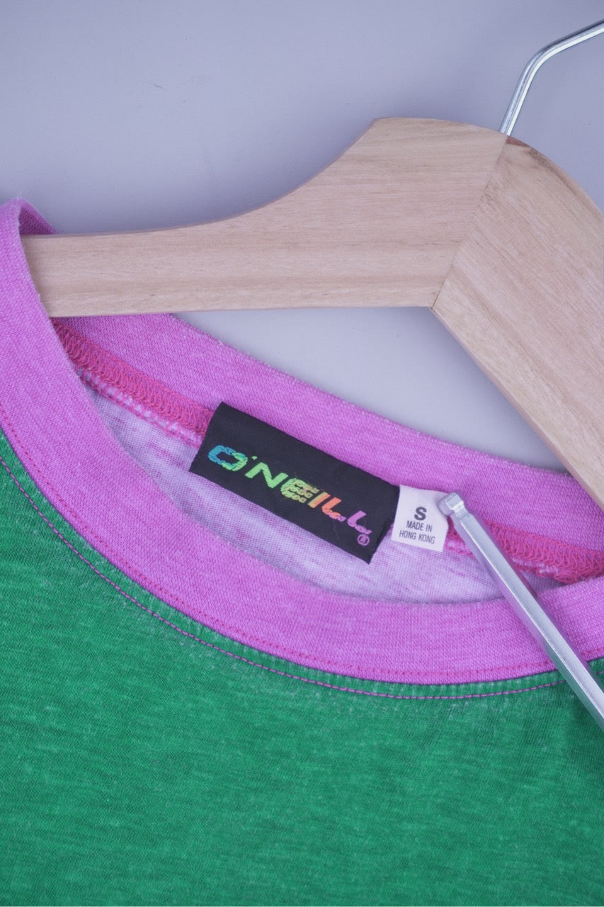 90s O'Neill Surfing Longsleeve Green Purple S/M