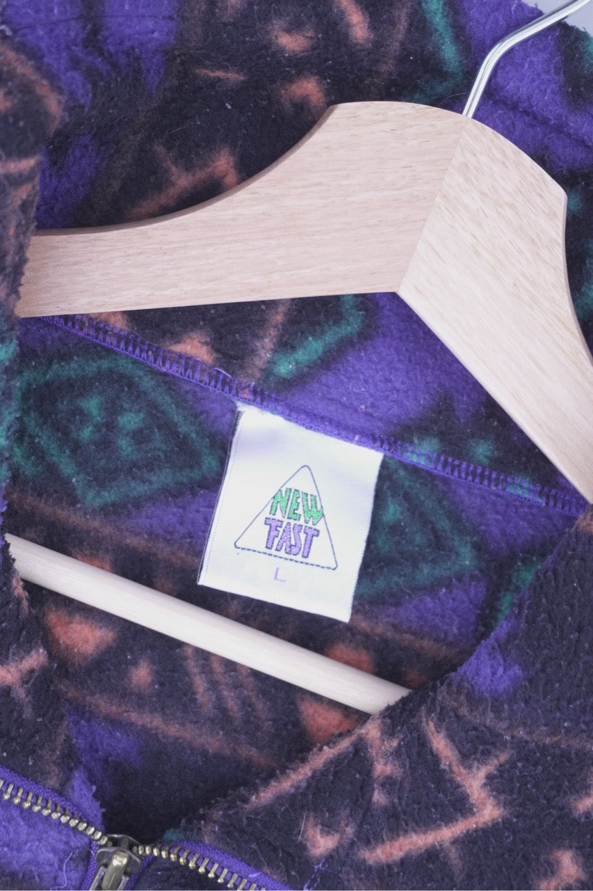 90s New Fast Fleece Purple L