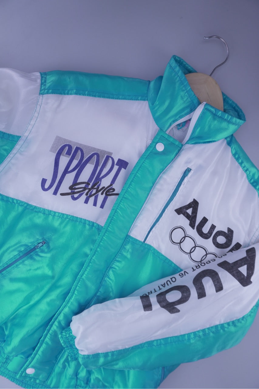 90s Audi Sport Jacket Blue White S
