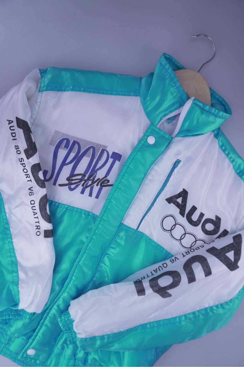 90s Audi Sport Jacket Blue White S