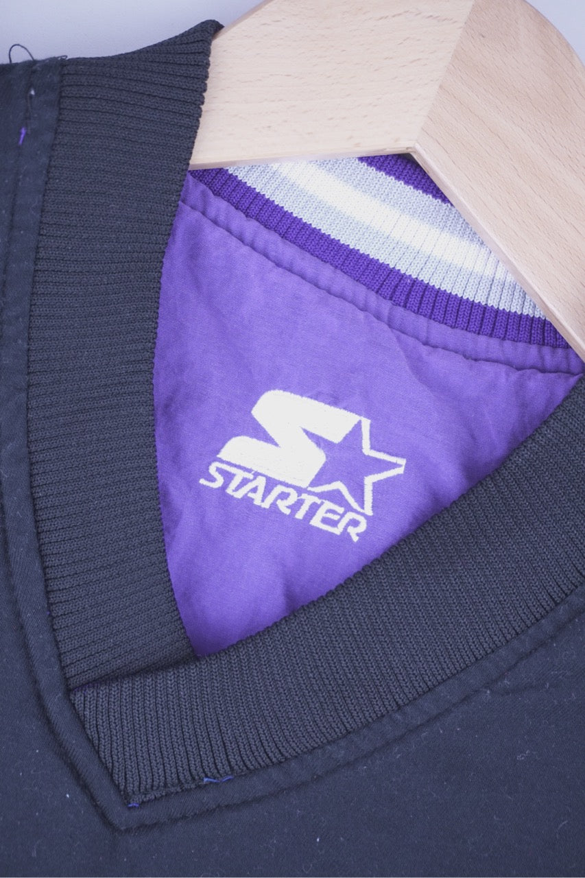 90s Starter Sacramento Kings NBA Pullover Purple M/L