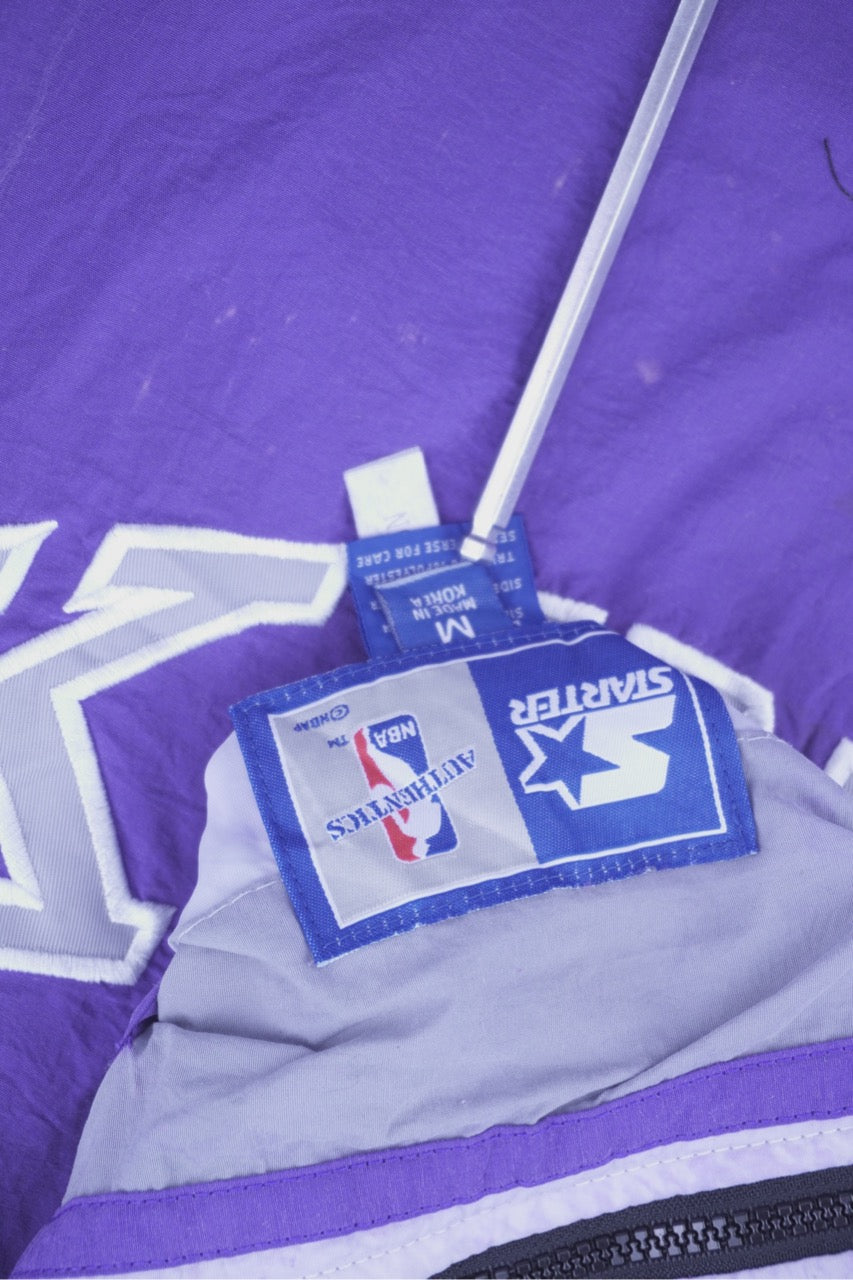 90s Starter Sacramento Kings NBA Pullover Purple M/L