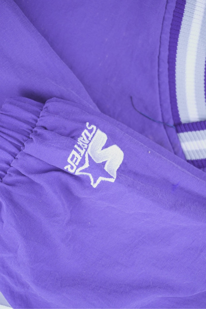90s Starter Sacramento Kings NBA Pullover Purple M/L