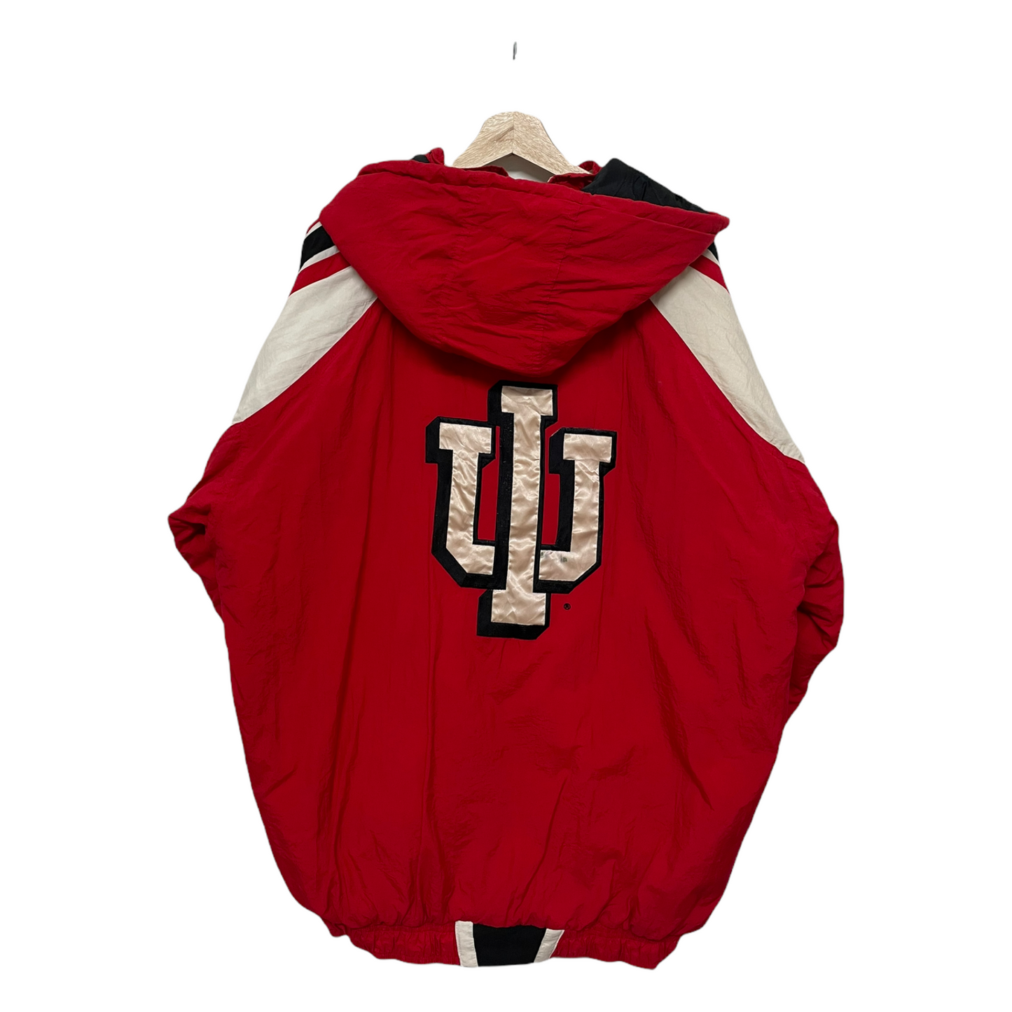 90s Starter Indiana Hoosiers NCAA Jacket Red Black L
