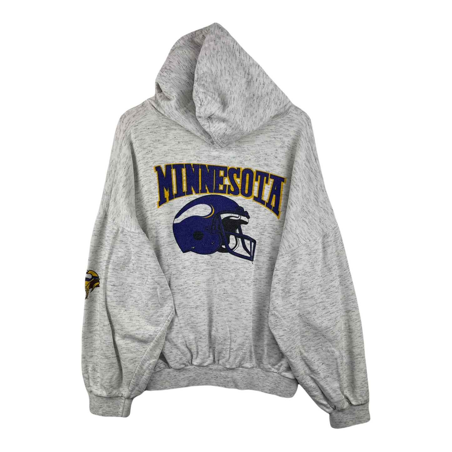90s Campri Teamline Minnesota Vikings NFL Hoodie Grey Pink L