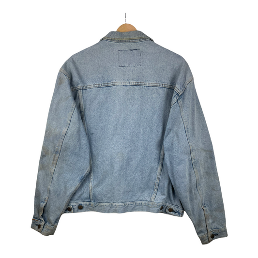 90s Avirex Jeans Jacket Blue M