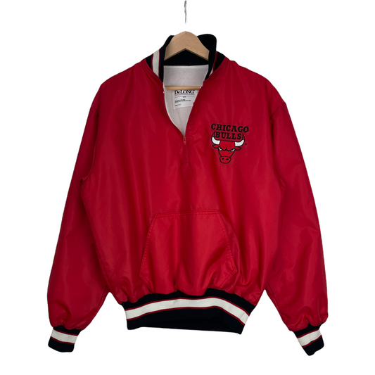 90s DeLong Chicago Bulls NBA Jacket Red S/M
