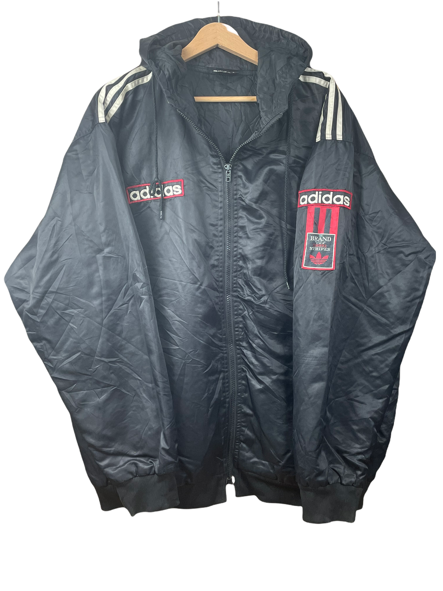 90s Adidas Jacket Black L