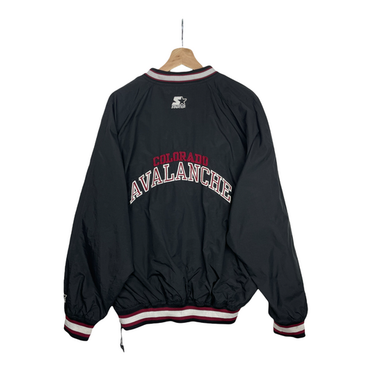 90s Starter Colorado Avalanche NHL Pullover Black L
