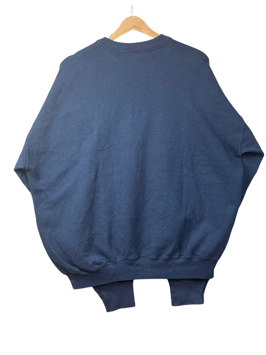 90s Fruit of the loom Christmas Sweatshirt navy