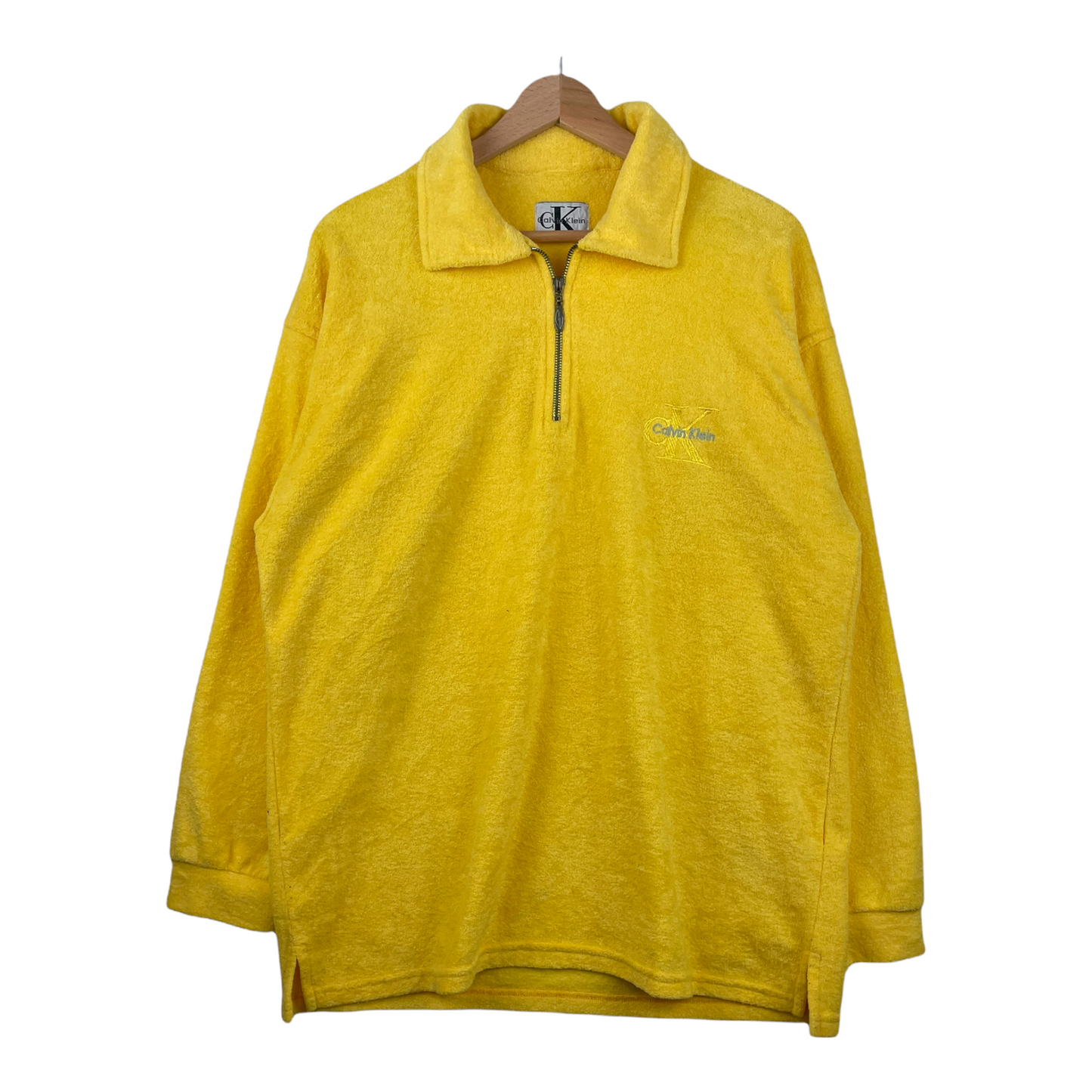 00s Calvin Klein Fleece Yellow M/L