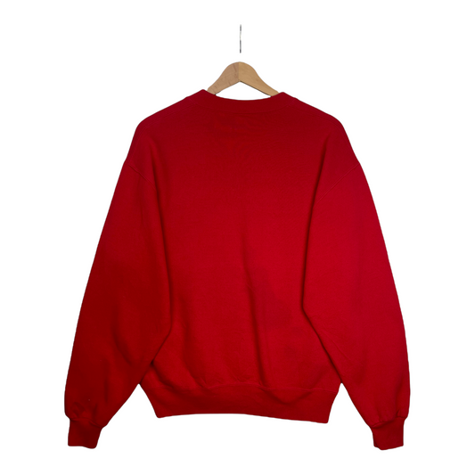 90s Russel Athletic Bradley Braves NCAA Sweatshirt Red M