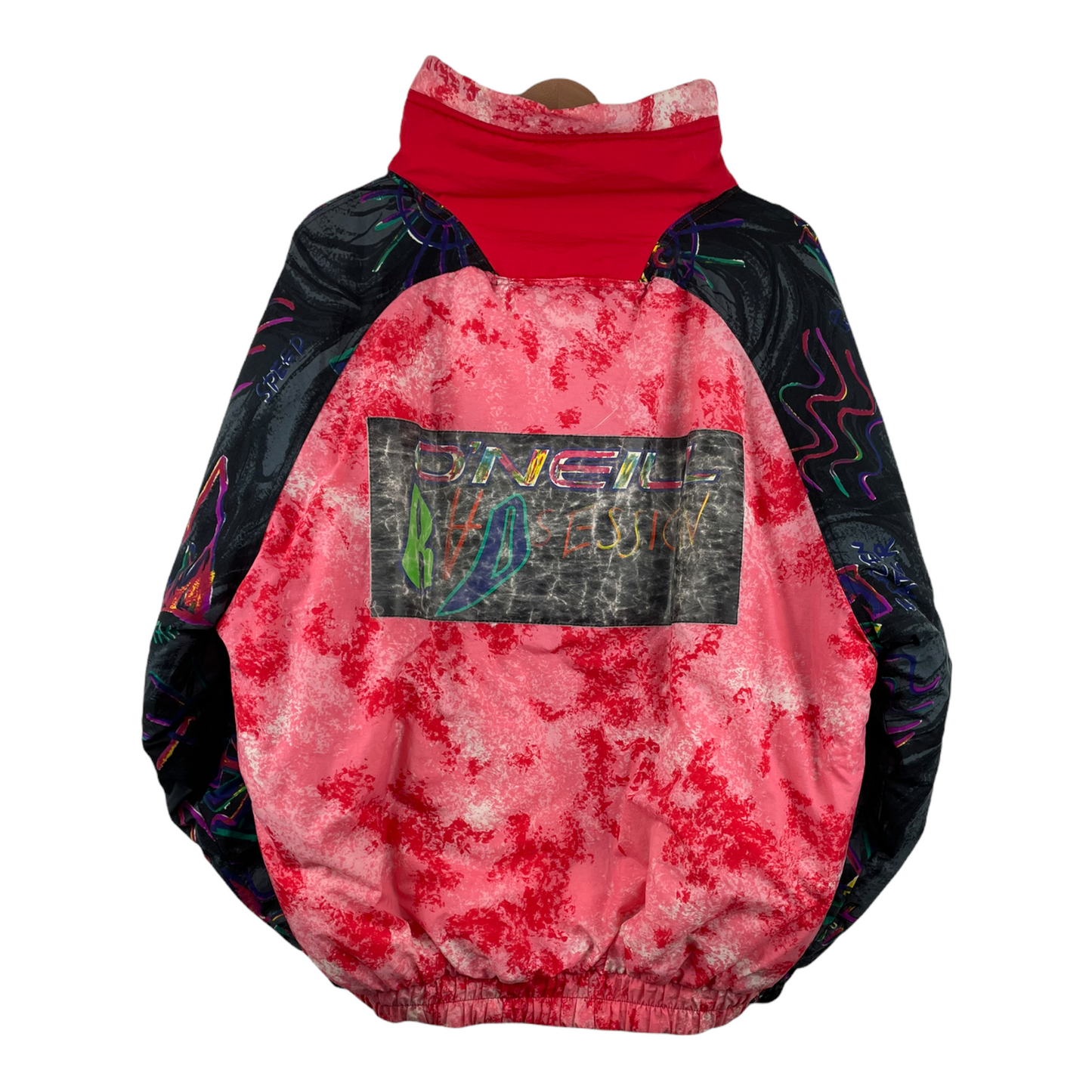 90s O`Neill Jacket Red Black S/M