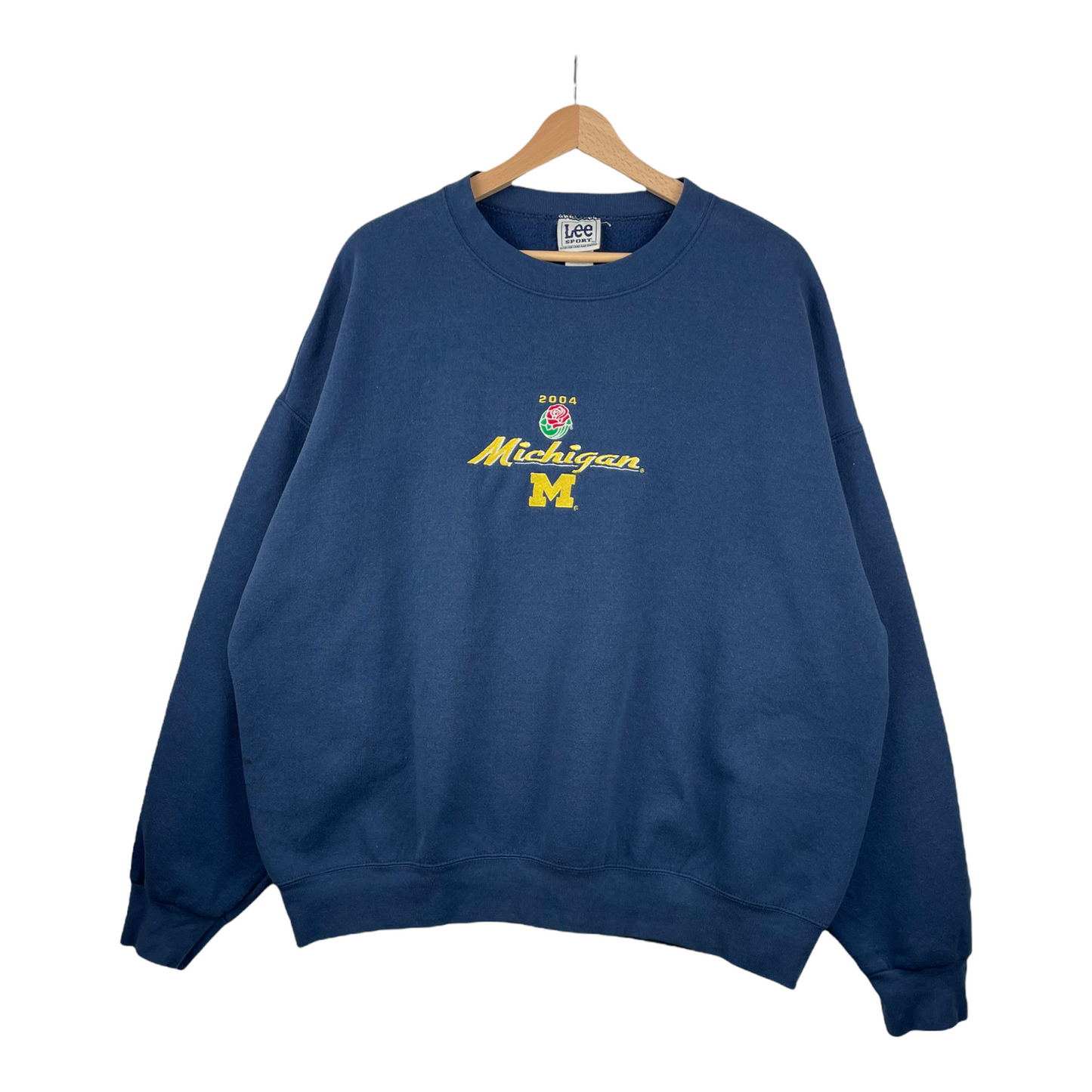 90s Lee Sport Michigan Wolverines NCAA Sweatshirt Navy XXL