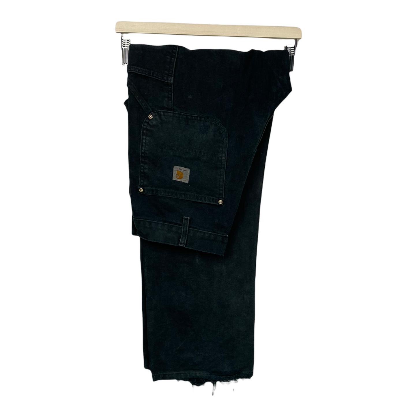 00s Carhartt Distressed Workwear Pant Black 33 x 32