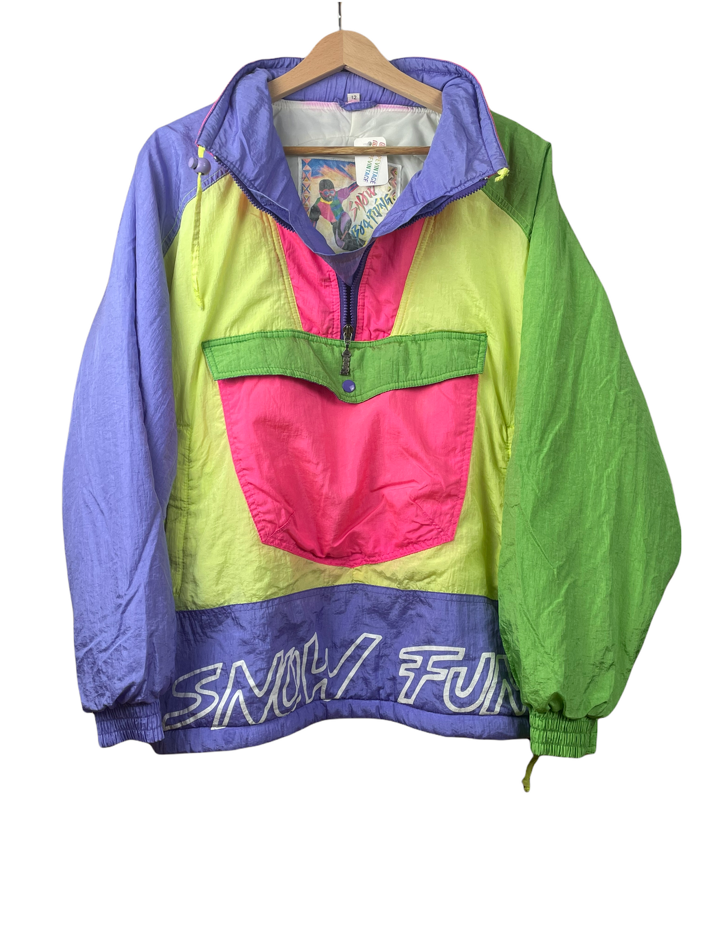 90s Rodeo Jacket Yellow Purple / Green