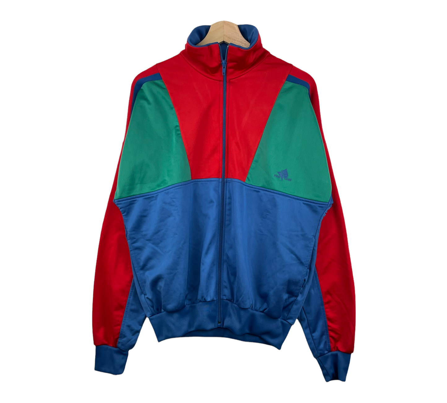 90s Pink Sail Tracksuit Red Green M