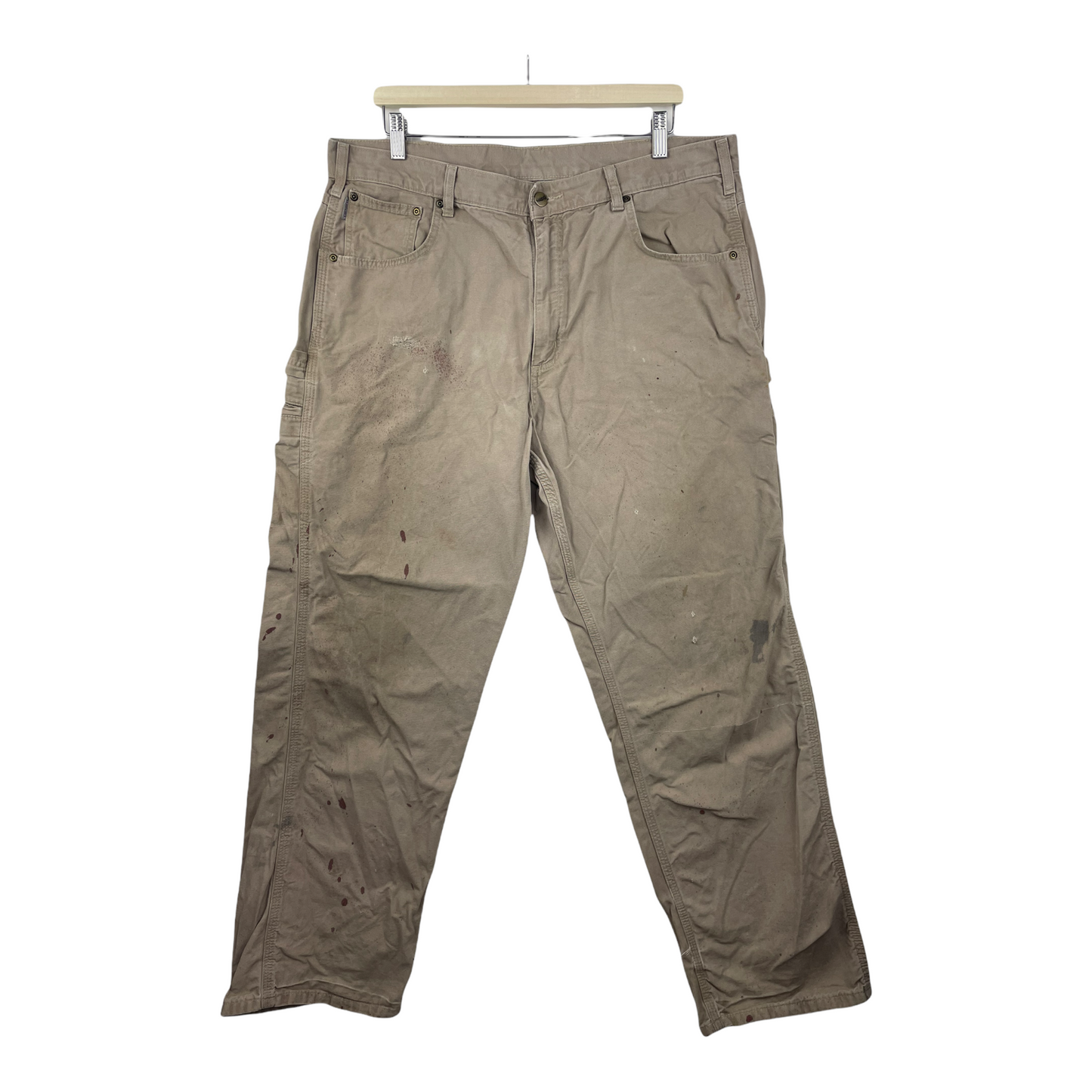 00s Distressed Carhartt Pant Beige 38x32