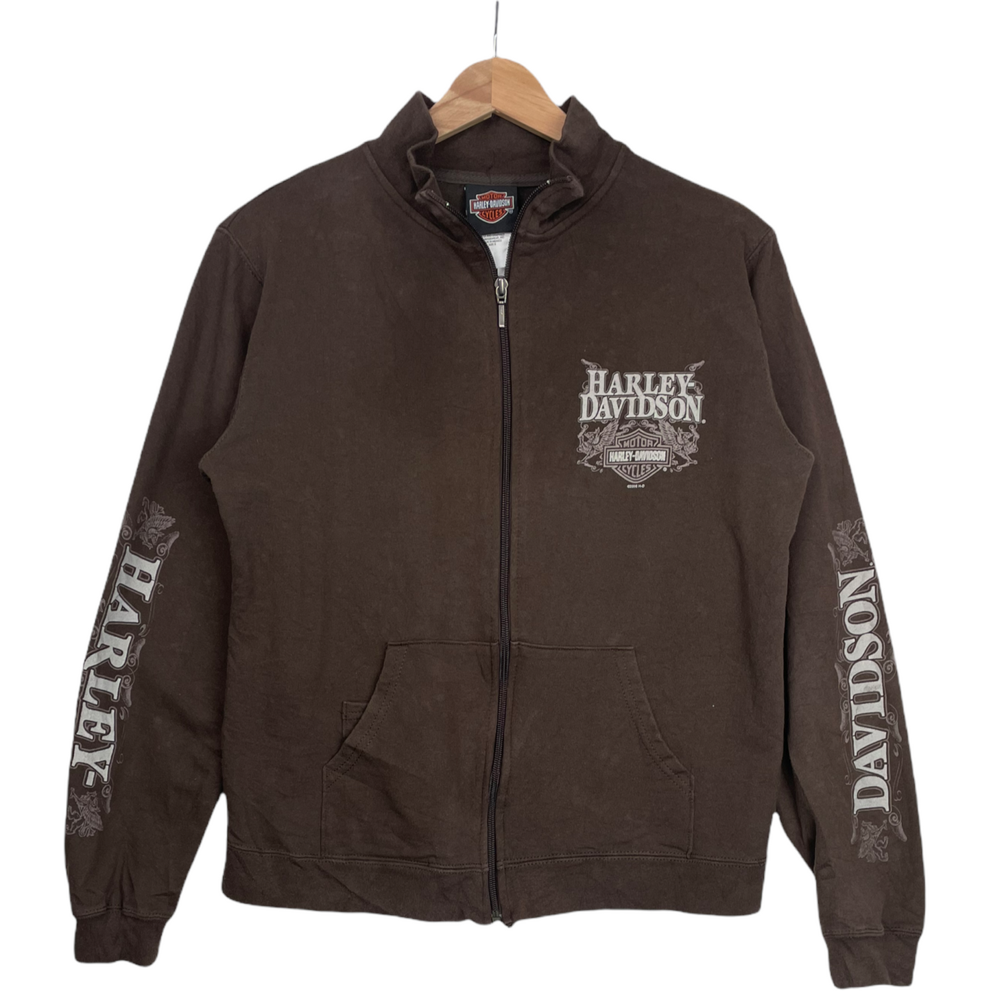 00s Harley Davidson Sweatshirt Brown S
