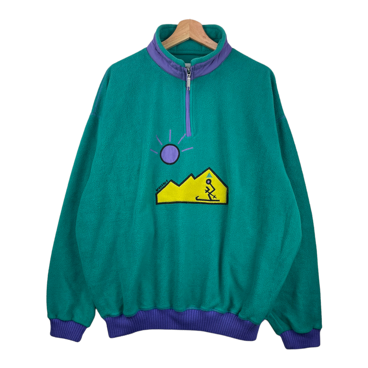 90s Völkl Crazy Fleece Green XL