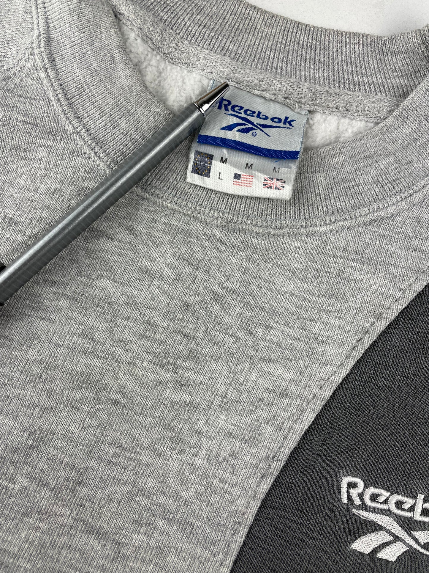 90s Reebok Sweatshirt grey S/M