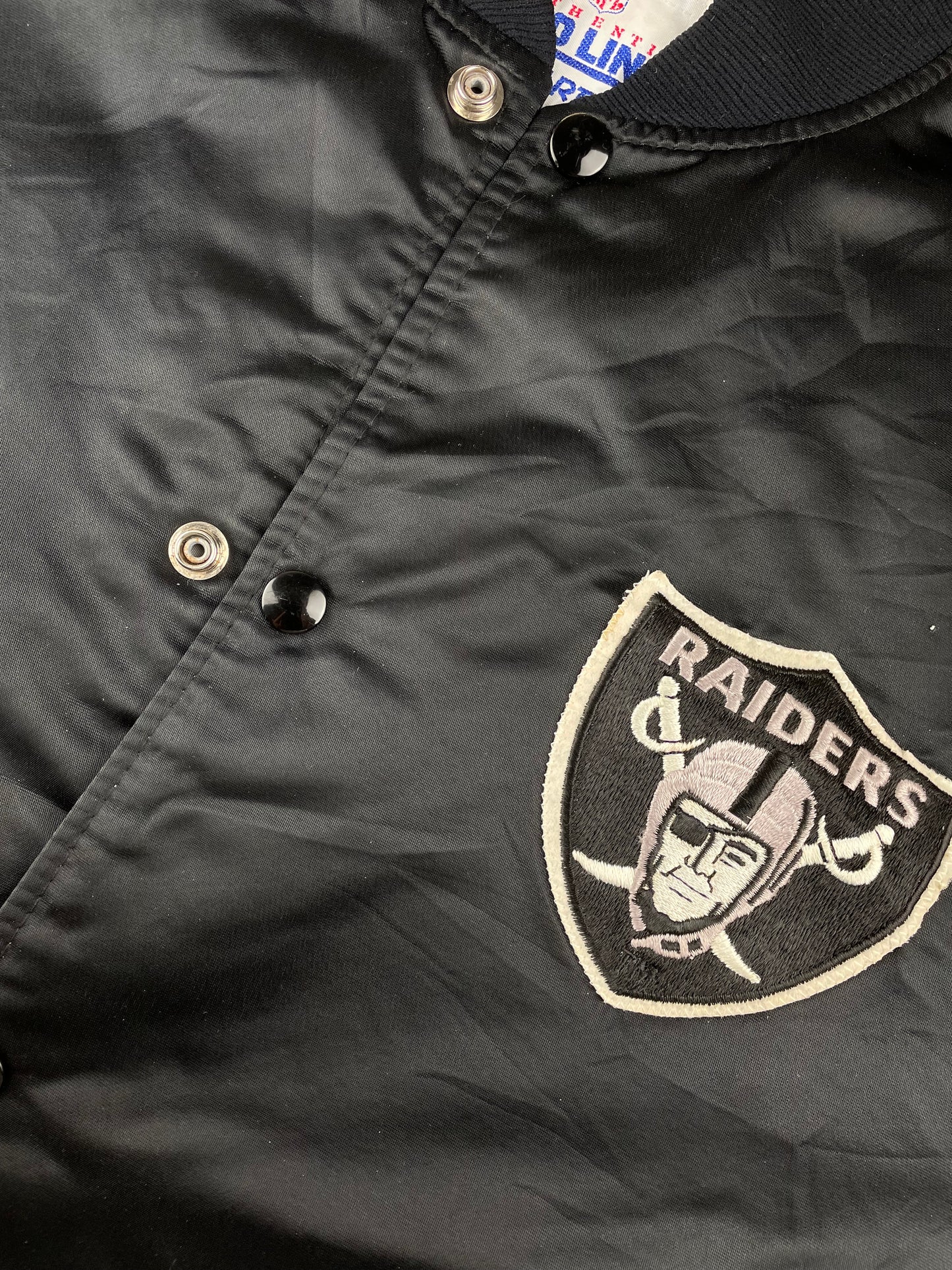 80s Starter Oakland Raiders NFL Jacket Black M
